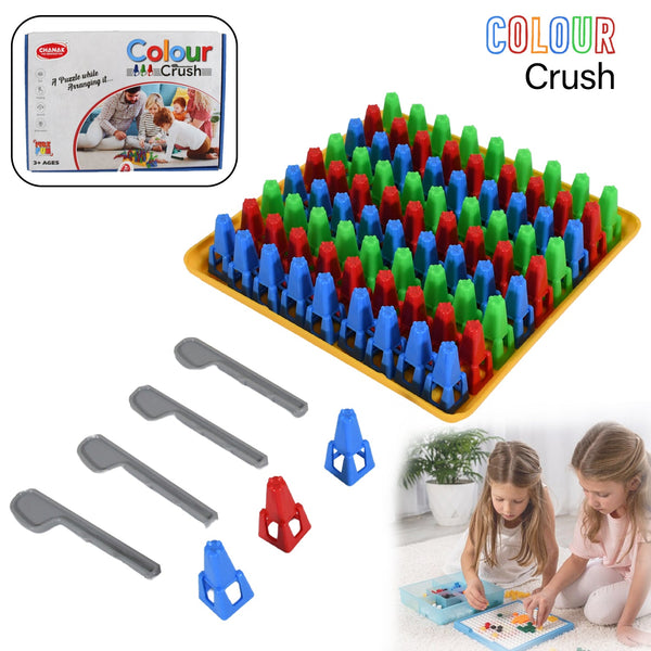 Plastic Color Crush Game Board, A Puzzle Game, Challenge's Educational Board Game's, Game for Kids & Adults, Birthday��Gift�ï¿