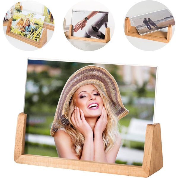 ýýWooden Picture Stand, Photo Frame Stand (1 Pc)