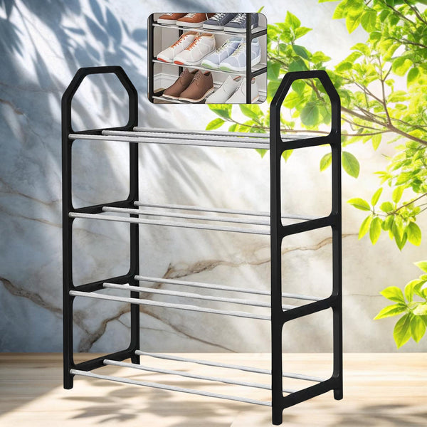 4 Layer Space���saving Shoes Show Rack Folding Shoe Rack