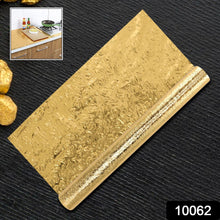 Oil Proof Sticker, Waterproof Self Adhesive Aluminum Foil Wallpaper (60 cm��2m / Golden / 1