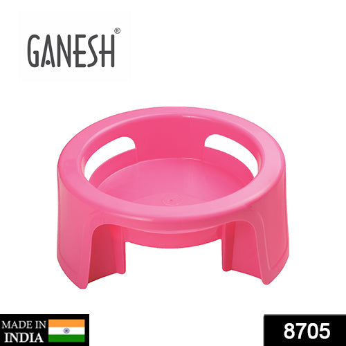 Unbreakable plastic pot stand by Ganesh, different views.