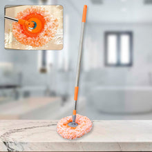 360�� Rotatable Ceiling Dust Cleaning Mop Extendable Long Lightweight Handle Mop Heads Pad, Spin Scrubber for Ceiling Floor Bathroom Kitchen