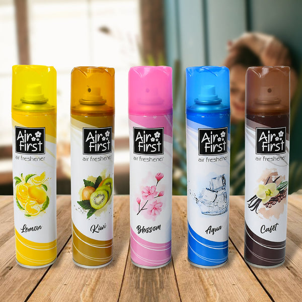 Air Freshener�� | Used In Office, Home, Hotels, Banquets, Carpet Etc, Room Spray Air Freshener, Mix Fragrance Lemon, Kiwi, Blossom, Aqua, Cafet (300 Ml Approx / 1