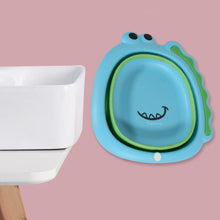 Frog Shape Wash Basin, Space Saving Multi Function Foldable Baby Wash basin Easy Clean Lightweight Thicken for Washing Face for Home (33��31Cm / 1