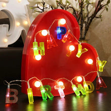 Decoratives Plastic Happy Birthday 13 LED Letter Battery Operated String Lights, Outdoor String Lights (Multicolour)