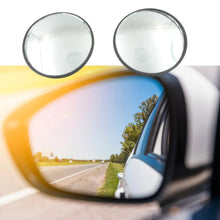 Car Blind Spot Side Mirror Round HD Glass Blindspot Mirror Convex Rear View Mirror,��Car Mirror Accessories Suitable to All Cars, Frameless Design (2 Pcs