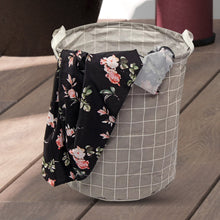 Folding Laundry Basket Round Storage Bag (1 Pc / 40 �� 30