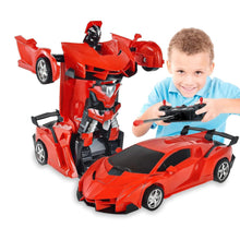 2 In 1 Automatic Robot Converted Remote Control Car With Light Scale 360��Drifting Deformation Robot Car Toy Kids Boys, Robot Convert��Unique Toy For Boy