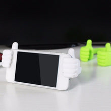 Hand design mobile stand for providing stable phone support.