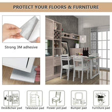 Pack of square felt pads for protecting floors from furniture.