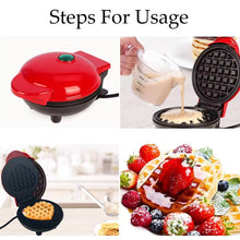 Mini Waffle Maker Machine Waffle Iron Home Appliances Kitchen Gift Easy To Clean, On-Stick Surfaces, Perfect Breakfast, Dessert, Sandwich, Cakes, Other Snacks Machine