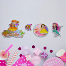 Girls Cartoon Design Adhesive 3D Stickers (1 Sheet / 19��12