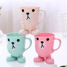 Toothbrush holder and cup with handle, suitable for children���s brushing and mout