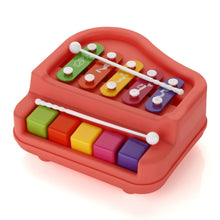 2 in 1 Baby Piano Xylophone Toy for Toddlers, 5 Multicolored Key Keyboard Xylophone Piano, Preschool Educational Musical Learning Instruments Toy for Baby Kids Girls Boys 3+ Years��(1