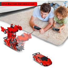 2 In 1 Automatic Robot Converted Remote Control Car With Light Scale 360��Drifting Deformation Robot Car Toy Kids Boys, Robot Convert��Unique Toy For Boy