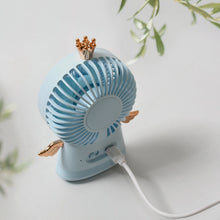 Cute Electric Mini Handheld Fan,��Portable USB Rechargeable��Mini Fan for Home, Office, Travel and Outdoor Us