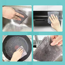 Durable Kitchen Scrub Cloth, Microfiber Cleaning Cloth Roll, Kitchen Wear-Resistant Cloth 20��22cm, Multipurpose Cleaning Cloths for Kitchen (