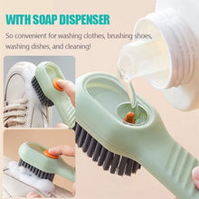 Multifunctional Scrubbing Brush with Liquid / Soap Dispenser, Cleaning Brush with Liquid / Soap Dispenser, Shoe Brush for Cleaning, Cloth Cleaning Brush with Handle��Liquid Shoe Brush For Shoe Clothes (1