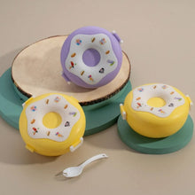 3-Section Insulated Lunch Box in Donut Shape