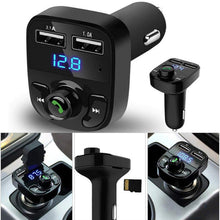 CAR-X8 Bluetooth FM Transmitter Kit for Hands-Free Call Receiver / Music Player / Call Receiver / Fast Mobile Charger Ports for All Smartphones��with 3.1A Quick Charge Dual USB Car Cha