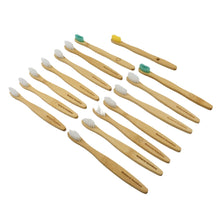 Bamboo Wooden Toothbrush Soft��Toothbrush��Wooden Child Bamboo Biodegradable Toothbrush,��Manual Toothbrush for Adult, Kids (15 pcs set / Wit