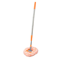 360�� Rotatable Ceiling Dust Cleaning Mop Extendable Long Lightweight Handle Mop Heads Pad, Spin Scrubber for Ceiling Floor Bathroom Kitchen