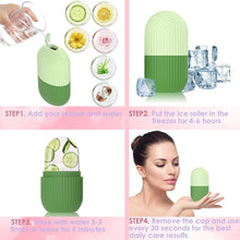 Ice roller for facial care and massage