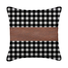 Pillow Covers, Leather & Cotton Cushion Covers (17 �� 17 Inch / 1 Pair / 2