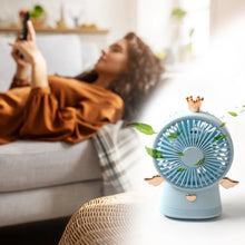 Cute Electric Mini Handheld Fan,��Portable USB Rechargeable��Mini Fan for Home, Office, Travel and Outdoor Us