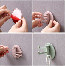 Sticky hook with 180�� foldable design for kitchen and bath