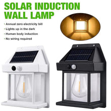 Solar Wall Lights / Lamp Outdoor, Wireless Dusk to Dawn Porch Lights Fixture, Solar Wall Lantern with 3 Modes & Motion Sensor, Waterproof Exterior Lighting with Clear Panel (1 Pc )