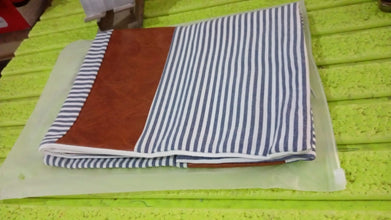 Pillow Covers, leather & cotton Cushion Covers (16 �� 16 Inch / 1 Pair / 2