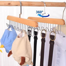 Space Saving 8 Hooks Wooden Hangers (1 Pc)