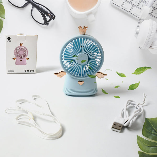 Cute Electric Mini Handheld Fan,��Portable USB Rechargeable��Mini Fan for Home, Office, Travel and Outdoor Us