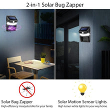 Bug Zapper Outdoor 2 in 1 Solar Mosquito Zapper Lamps (1 Pc)