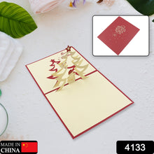 Unique 3D Pop-Up Wishing Card (Christmas): 1 Pc