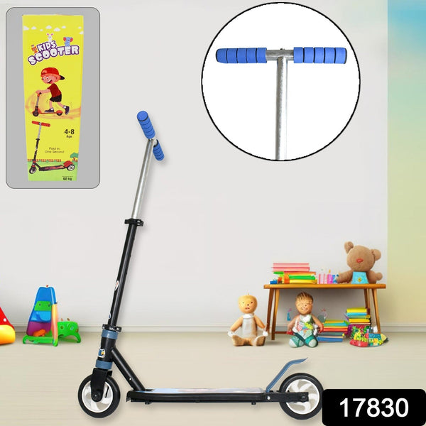 Basic Kids Ride On Leg Push Scooter for Boys and Girls (4 - 8 Years Old Kids) Foldable Scooter Cycle with Height Adjustment for Boys and Girls Multicolor (1 Pc / 2 Wheel)ï¿