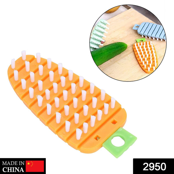 Vegetable Scrubbing Brush, Vegetable Scrubber Non��������Toxic Fruit Brush Carrot Shape Vegetable Brush for Pota