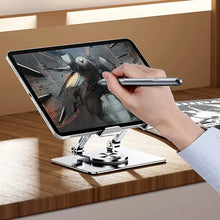 Aluminum Alloy 360��Rotating Bracket, Adjustable Tablet Stand, Portable Foldable Ergonomic Tablet Sup