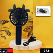 17731��Portable Small Electric Fan Handheld, USB Rechargeable Mini Student Handheld Class Personal Fan (1 Pc / Mix Color Des