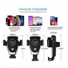 Car Phone Holder Wireless Car Charger 10W Qi Fast Charging Car Charger Gravity Auto Clamping 360���� Rotation Air Vent Car Moun