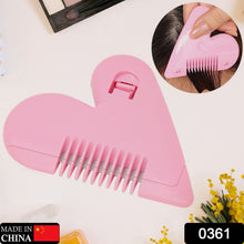 Heart Shape Plastic Hair Cutting Scissors for Baby Girls Lightweight Portable Hair Thinning Double���Edge Stainless Steel Convenient for Hair Cutting for Hair Thinning (