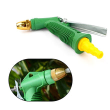 Water spray gun with ergonomic handle.