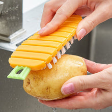 Vegetable Scrubbing Brush, Vegetable Scrubber Non��������Toxic Fruit Brush Carrot Shape Vegetable Brush for Pota