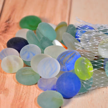 Colorful glass stones for vases