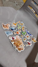 Animals Design Adhesive 3D Stickers (1 Sheet / 22��19