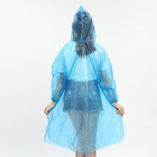 Rain card raincoat, compact and disposable for emergency use.