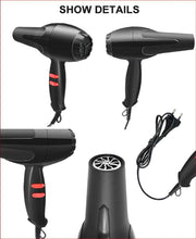 Versatile hair dryer with both hot and cold air options.