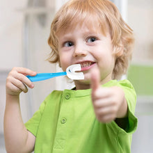 Soft silicone toothbrush for toddlers