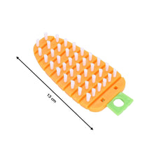 Vegetable Scrubbing Brush, Vegetable Scrubber Non��������Toxic Fruit Brush Carrot Shape Vegetable Brush for Pota